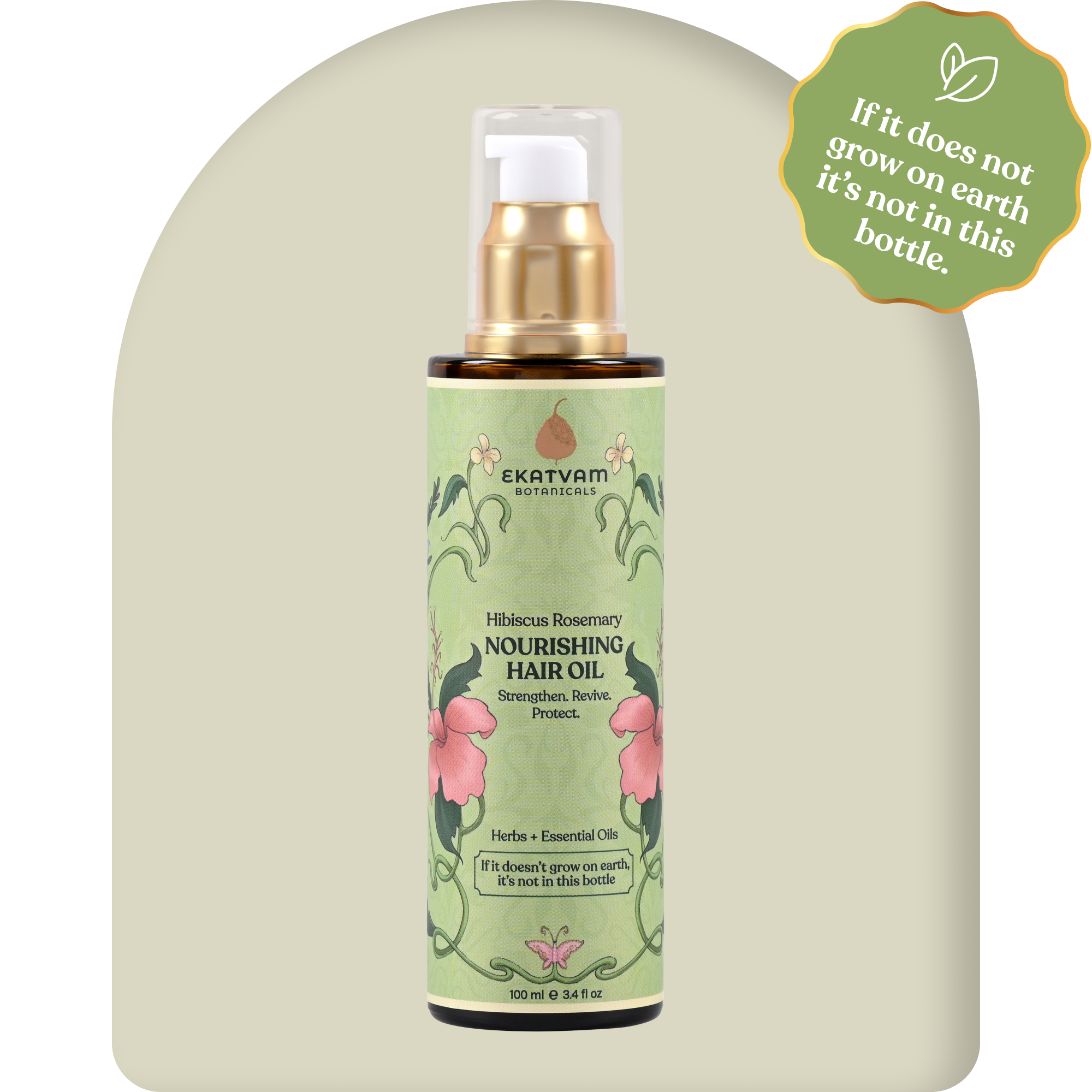 Hibiscus Rosemary Nourishing Hair Oil